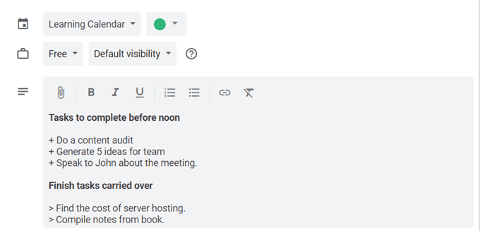 10 Mẹo về Lịch Google để giảm bớt căng thẳng cho lịch trình của bạn 20 10 Mẹo về Lịch Google để giảm bớt căng thẳng cho lịch trình của bạn