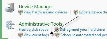 Cách khắc phục "Quá trình máy chủ cho các dịch vụ windows ngừng hoạt động và bị đóng" 8 xem nhật ký sự kiện