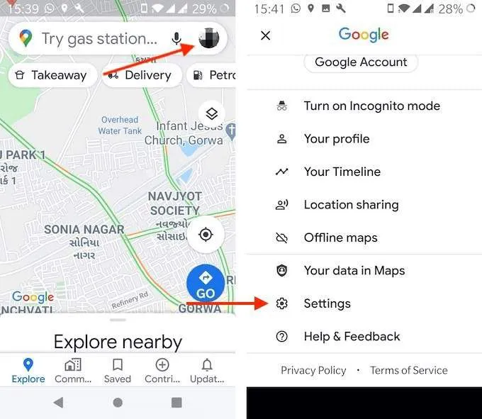 Cách sử dụng Chế độ ẩn danh của Google Maps trên thiết bị Android 10 Cách sử dụng Chế độ ẩn danh của Google Maps trên thiết bị Android