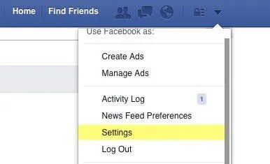 Cập nhật trạng thái Facebook từ điện thoại di động bằng tin nhắn Facebook 2 cài đặt facebook