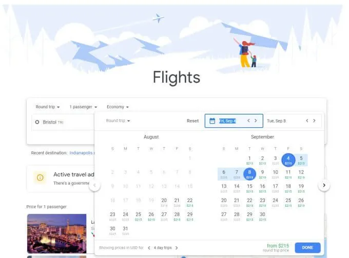 Cách sử dụng Google Chuyến bay 6 Cách sử dụng Google Chuyến bay