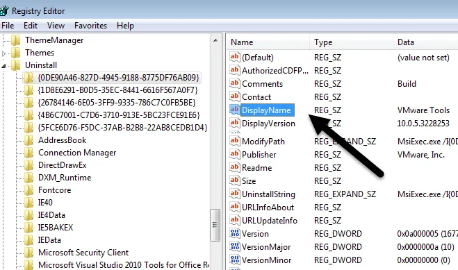 Xóa các mục nhập bị mắc kẹt khỏi các chương trình và tính năng 2 mục đăng ký