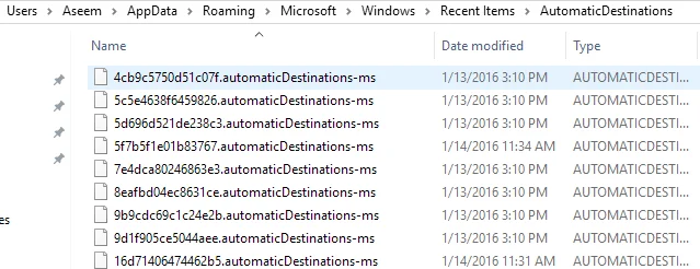 danh sách nhảy được lưu trữ