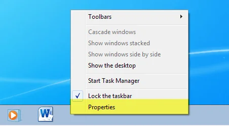 thuộc tính nhấp chuột phải
