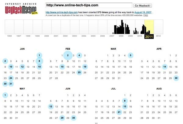 tuổi của trang web