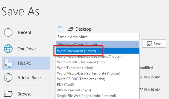 Cách lưu trang web vào tài liệu Word nhanh chóng và dễ dàng 14 Cách lưu trang web vào tài liệu Word nhanh chóng và dễ dàng