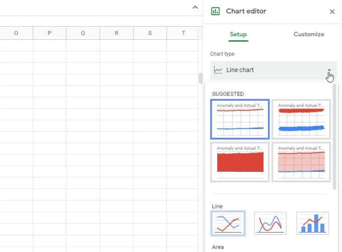 Cách tạo biểu đồ đường trong Google Trang tính 12 Cách tạo biểu đồ đường trong Google Trang tính