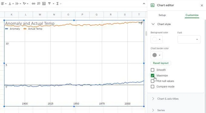 Cách tạo biểu đồ đường trong Google Trang tính 14 Cách tạo biểu đồ đường trong Google Trang tính