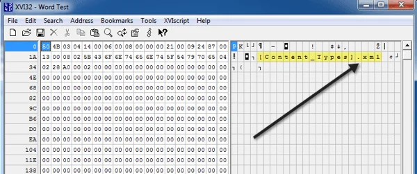 word doc hex editor.png trình soạn thảo word doc hex