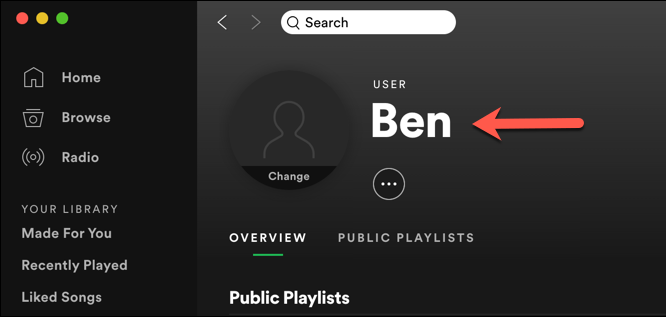 Cách thay đổi tên người dùng Spotify của bạn 2 Cách thay đổi tên người dùng Spotify của bạn
