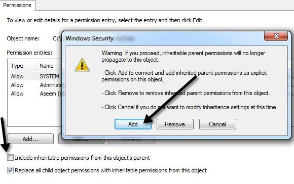 Sửa lỗi “Không thể xóa thư mục. Bạn cần cho phép thực hiện hành động này" 10 quyền nâng cao