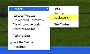 khởi chạy nhanh xp