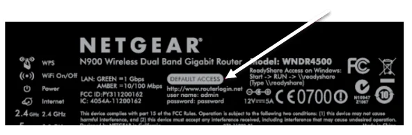 thông tin đăng nhập bộ định tuyến