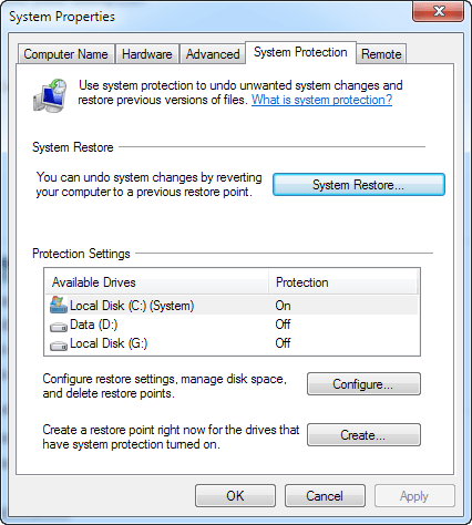 Dọn dẹp dung lượng đĩa trong Windows để tăng hiệu suất 10 cài đặt khôi phục hệ thống