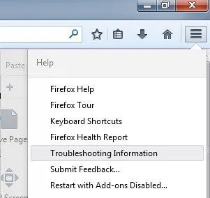thông tin khắc phục sự cố firefox