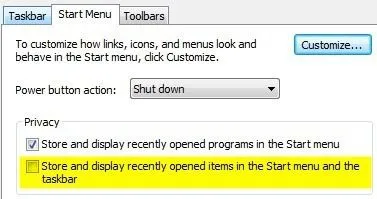 lưu trữ các mặt hàng gần đây