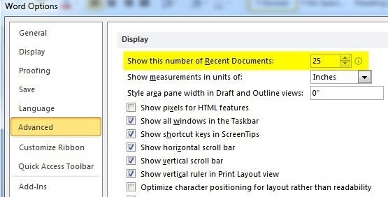 Cách xóa hoặc xóa tài liệu gần đây của tôi trong Windows 10 tùy chọn từ