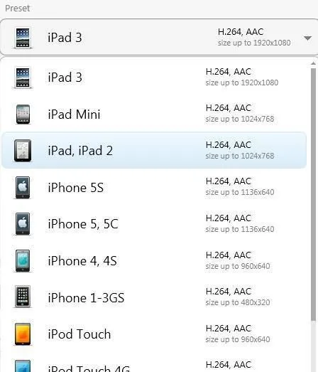 cài đặt trước táo