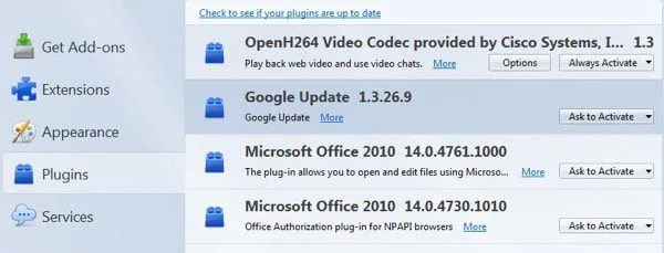 firefox plugins addons