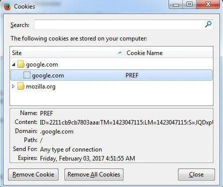 Cách quản lý cookie trình duyệt để bảo mật tốt hơn 9 cookie firefox