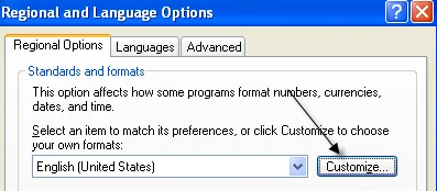 tùy chọn khu vực tùy chỉnh