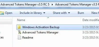 sao lưu kích hoạt windows