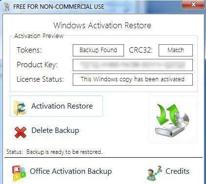 khôi phục kích hoạt