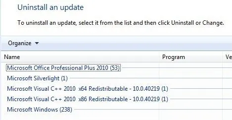lịch sử cập nhật windows