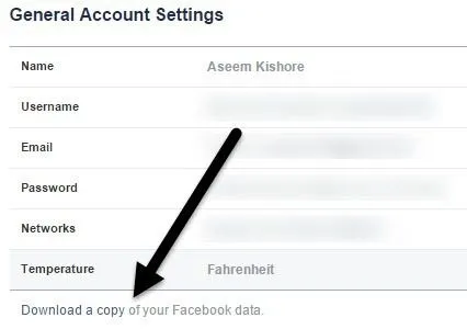 Cách tải xuống ảnh và video trên Facebook 2 tải xuống một bản sao dữ liệu