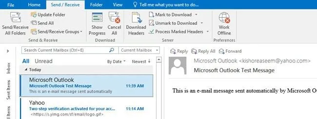 triển vọng tải email