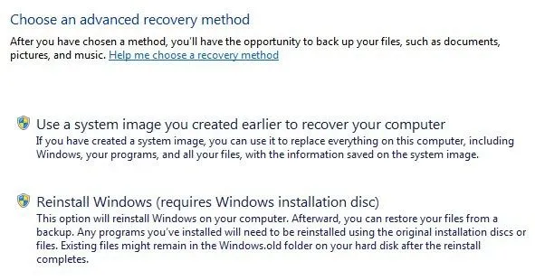 Cách khôi phục Windows về trạng thái ban đầu Settings 6 cài đặt lại các cửa sổ