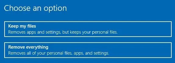 Cách khôi phục Windows về trạng thái ban đầu Settings 18 cài lại win 10 pc