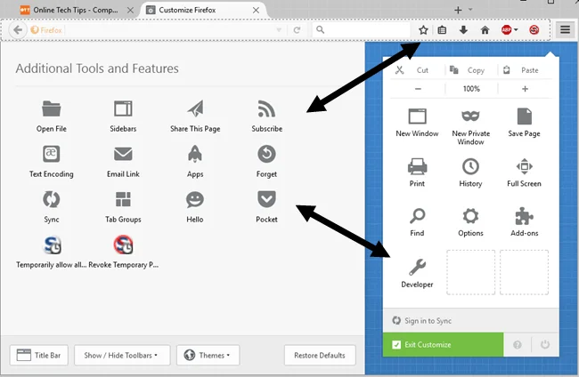 Cách sử dụng Firefox Addons - Hướng dẫn chi tiết 13 customize firefox