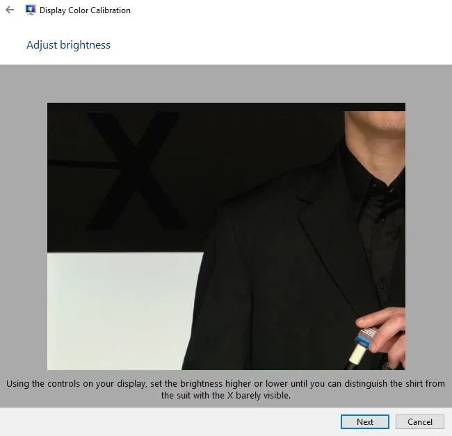 tùy chỉnh độ sáng