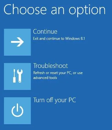 khắc phục sự cố windows 8
