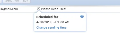 Cách lên lịch gửi email sau 55 Cách lên lịch gửi email sau