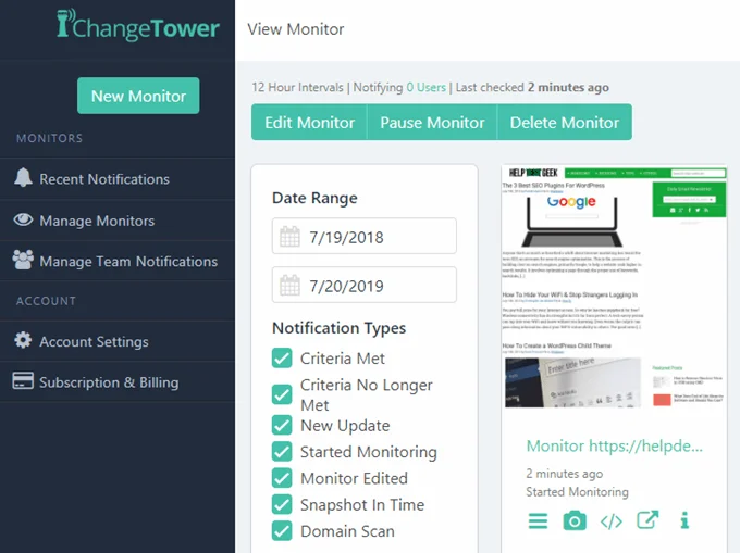 Cách giám sát khi trang web được cập nhật 12 Cách giám sát khi trang web được cập nhật