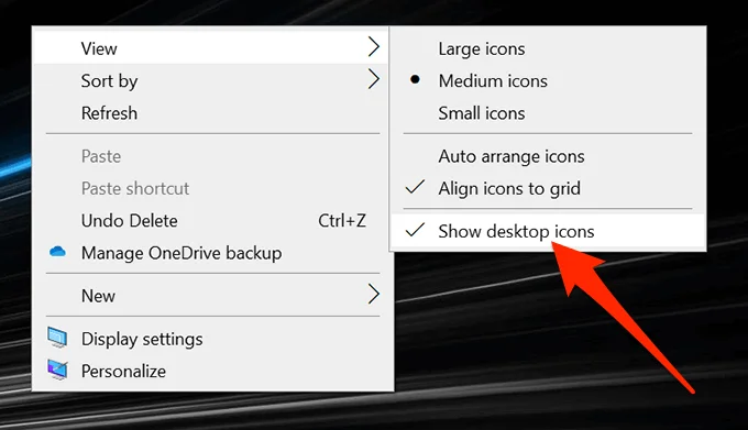 Sửa các biểu tượng trên màn hình bị thiếu hoặc bị biến mất trong Windows 2 Sửa các biểu tượng trên màn hình bị thiếu hoặc bị biến mất trong Windows