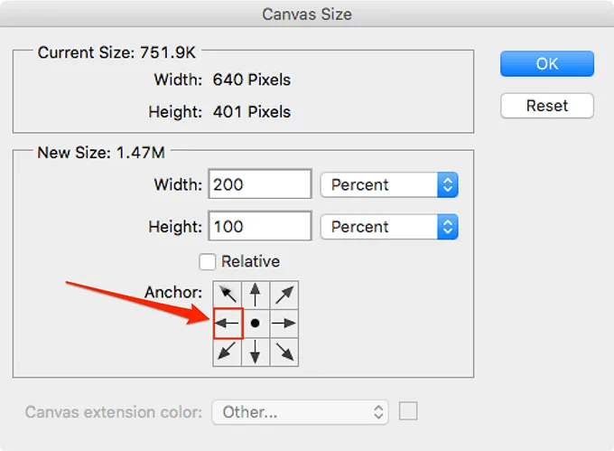 thay đổi kích thước canvas - Mẹo công nghệ trực tuyến Phản chiếu một bức ảnh trong Photoshop hình ảnh 3