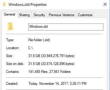 Cách xóa thư mục Windows.old trong Windows 7/8/10 2 Cách xóa thư mục Windows.old trong Windows 7/8/10