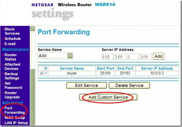 chuyển tiếp cổng netgear chuyển tiếp cổng netgear