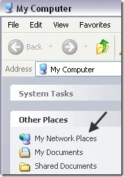 địa điểm mạng của tôi
