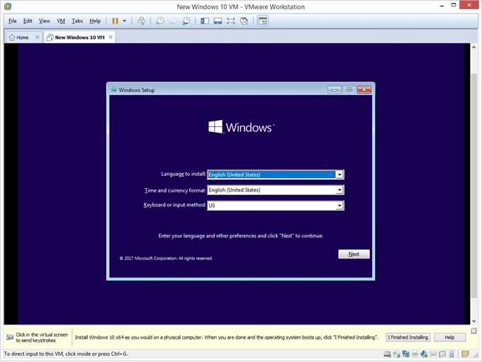 Cách cài đặt hệ điều hành mới trong VMware Workstation Pro 18 Cách cài đặt hệ điều hành mới trong VMware Workstation Pro