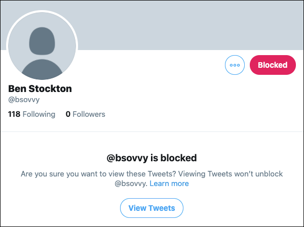 Cách chặn ai đó trên Twitter và biết khi nào bạn bị chặn 2 Cách chặn ai đó trên Twitter và biết khi nào bạn bị chặn