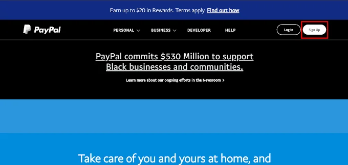 Cách thiết lập tài khoản PayPal