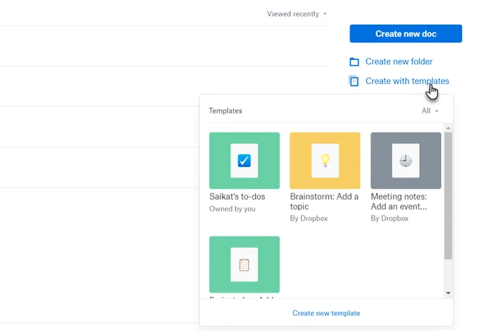 Dropbox-Paper-Default-Templates - Mẹo kỹ thuật trực tuyến Cách chọn mẫu giấy thiết kế sẵn trong Dropbox ảnh 2