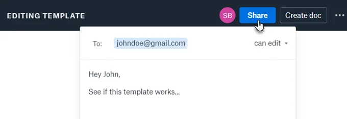 Dropbox-Paper-Sharing-Template - Mẹo kỹ thuật trực tuyến Cách tạo mẫu của riêng bạn từ một tài liệu trống image 3