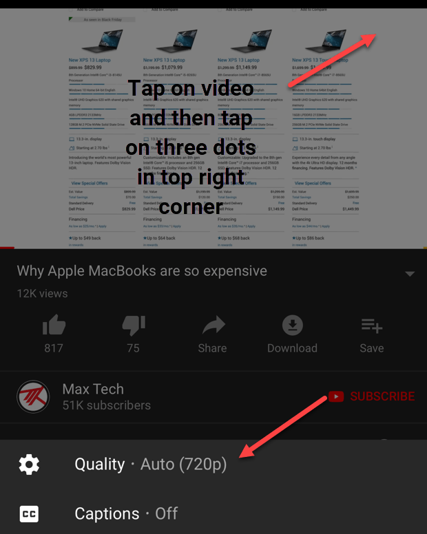 4 cách để giảm thiểu việc sử dụng dữ liệu trong ứng dụng YouTube 2 4 cách để giảm thiểu việc sử dụng dữ liệu trong ứng dụng YouTube