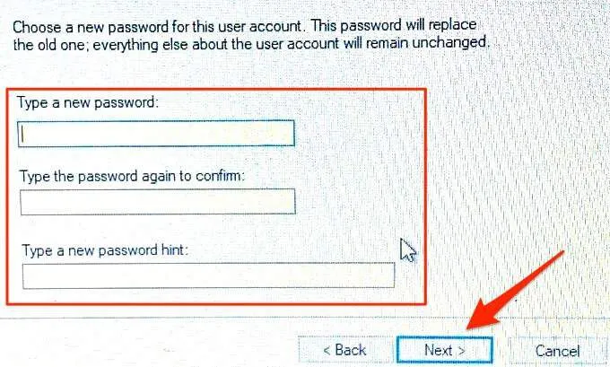 Cách tạo và sử dụng đĩa đặt lại mật khẩu trong Windows 10 24 Cách tạo và sử dụng đĩa đặt lại mật khẩu trong Windows 10