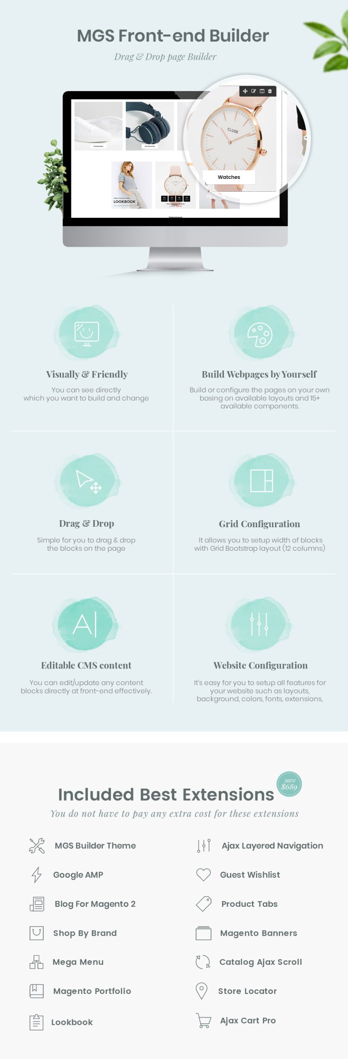Claue - Sạch sẽ, Magento tối thiểu 2 và 1 Theme - số 8